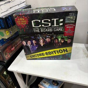 CSI Crime Scene Investigation Board Game Encore Edition Excellent Condition